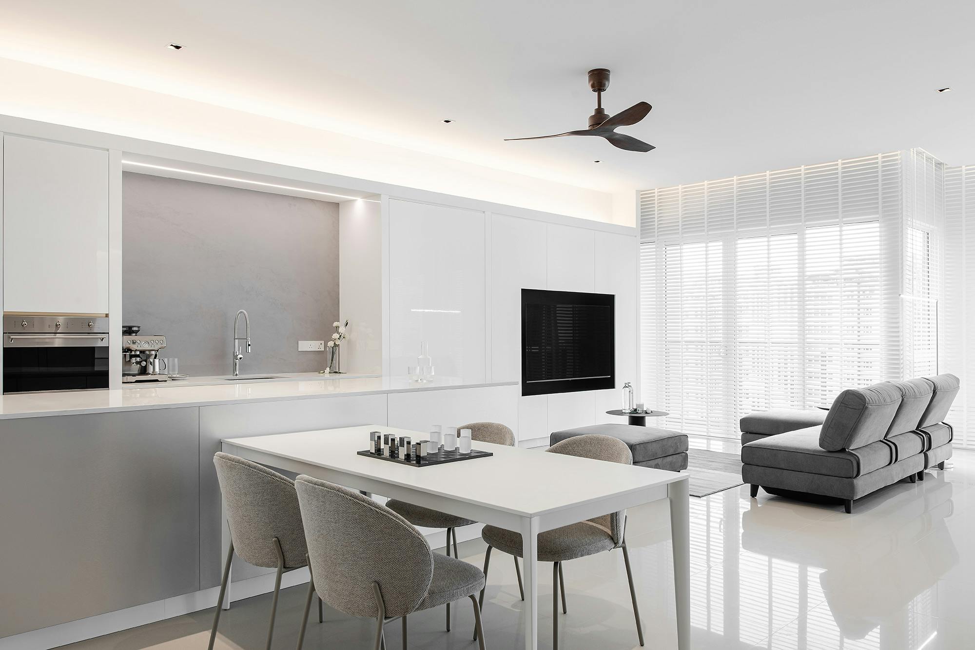 Image 44 of Ori Refuge Ippo PavilionHilltop 3.jpg?auto=format%2Ccompress&ixlib=php 3.3 in A duplex in Barcelona is brought back to life thanks to a bright, open-plan renovation, enhanced by the light tones of Silestone - Cosentino