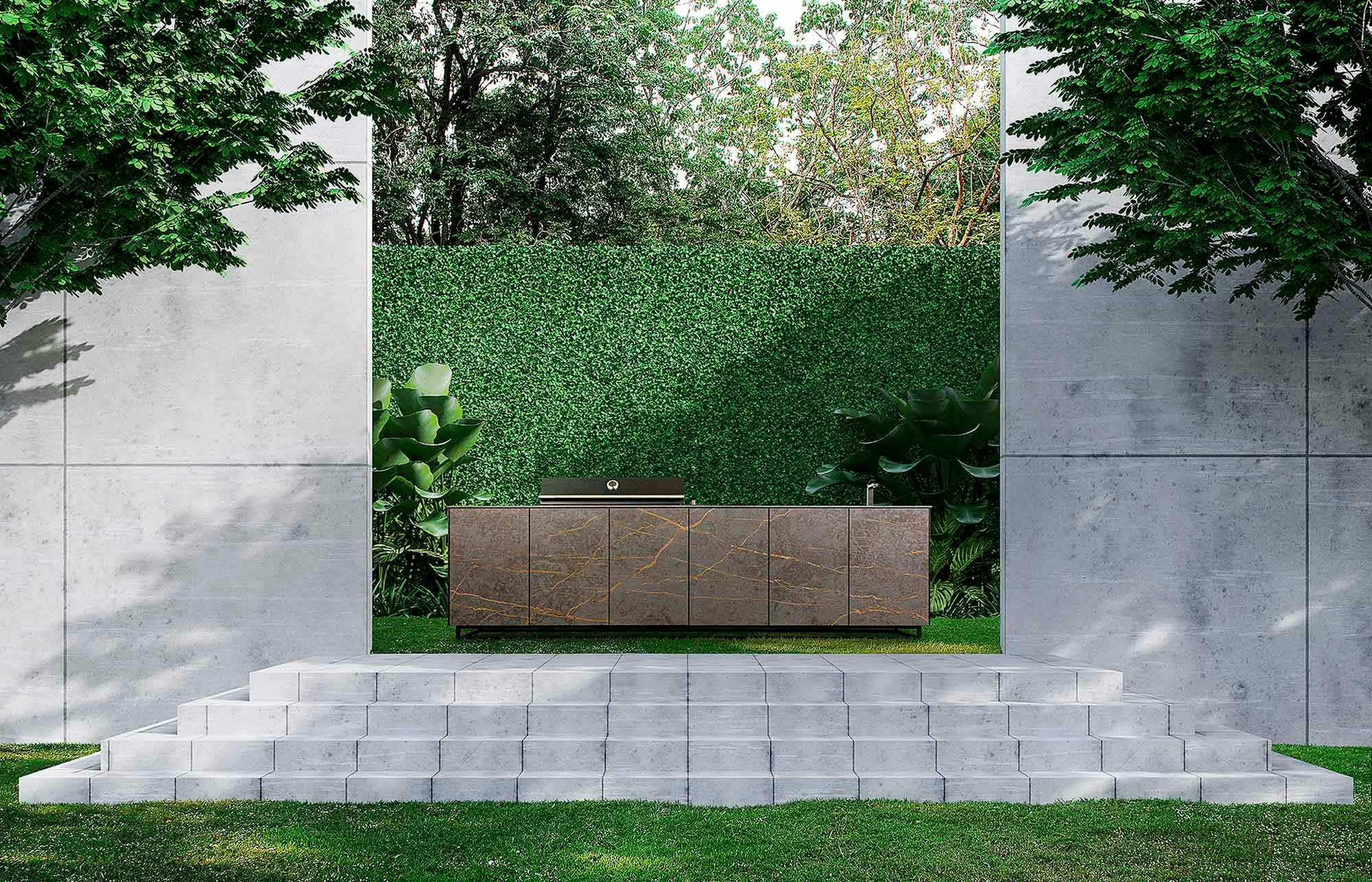 Image of cana style six m outdoor 3.jpg?auto=format%2Ccompress&ixlib=php 3.3 in {{Outdoor kitchens for a luxury garden}} - Cosentino