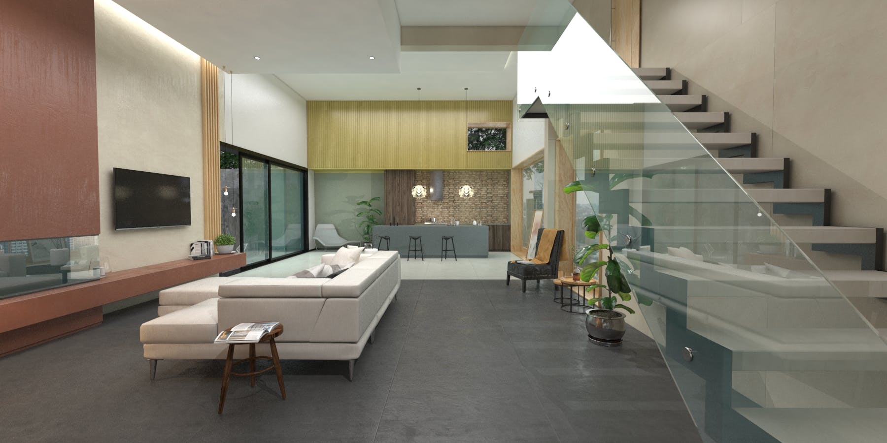 Image of Virtual stand Cosentino KBIS 2021 living room in Cosentino på amerikanska mässan KBIS- helt virtuell 2021 - Cosentino