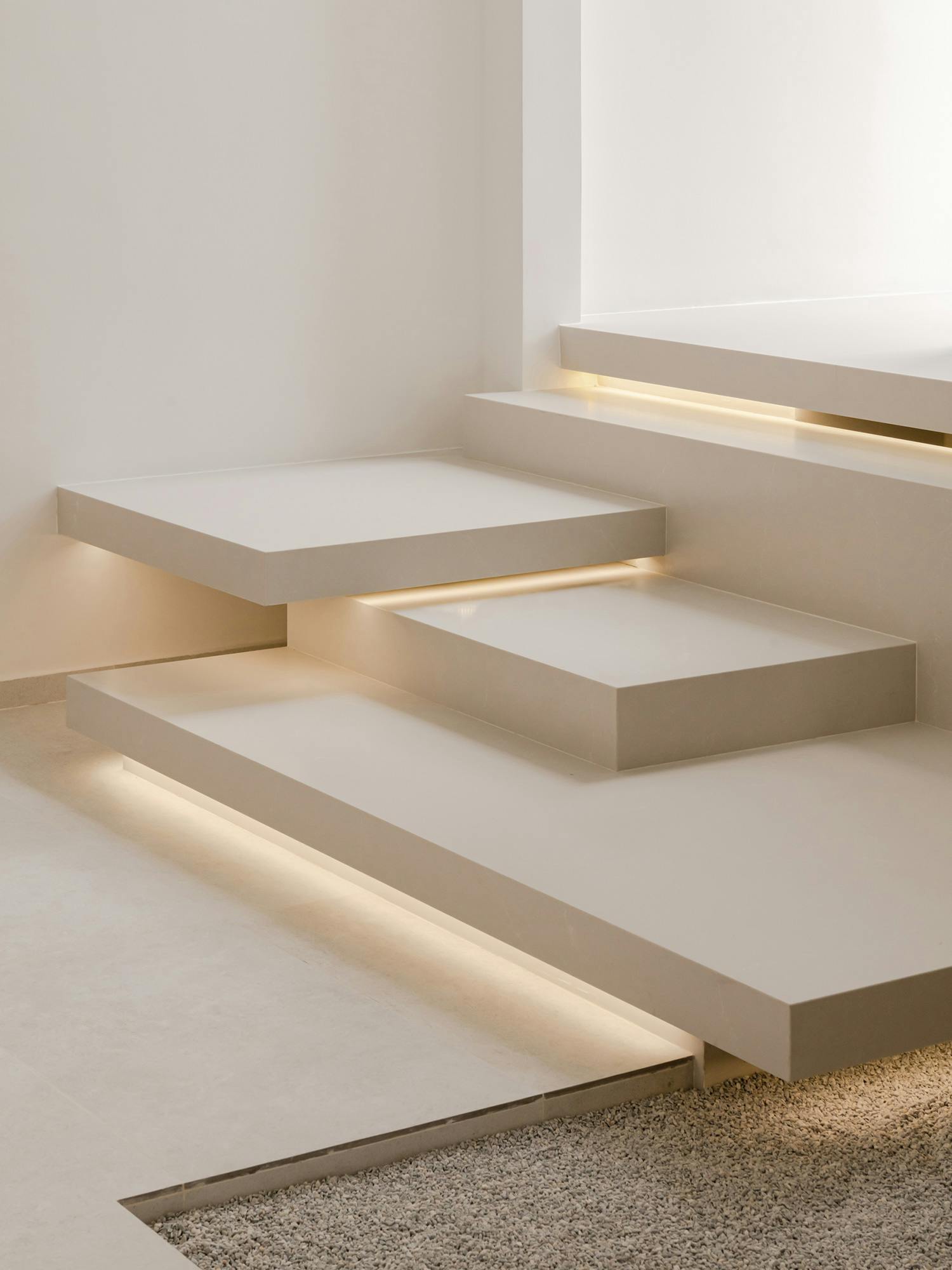 Image 33 of DYP DualSpaceStudio JadeHill Stairs 005.jpg?auto=format%2Ccompress&ixlib=php 3.3 in A floating staircase teams up with Silestone to achieve its elegant design - Cosentino