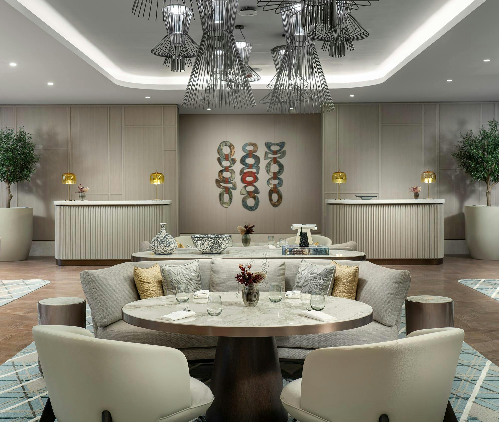 Image 50 of Living Room Emaar.jpg?auto=format%2Ccompress&ixlib=php 3.3 in Tables with Dekton Bergen for coffee lovers in a cozy Emirati space - Cosentino