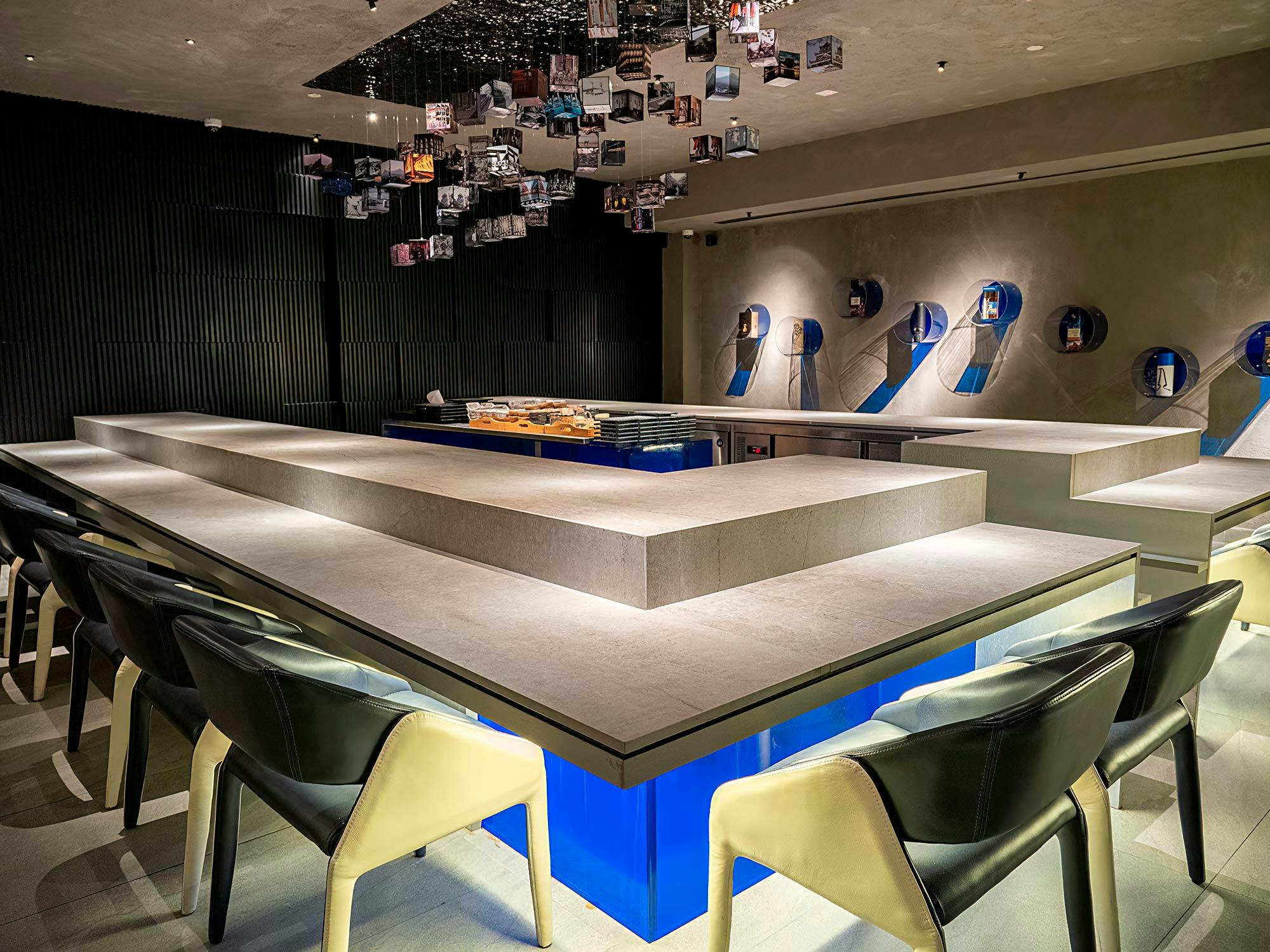 Image 44 of AO Omakase 10.jpg?auto=format%2Ccompress&ixlib=php 3.3 in Dekton clads the bar at La Cosmo, a prestigious restaurant whose interior design won the iF Design Award 2023 - Cosentino