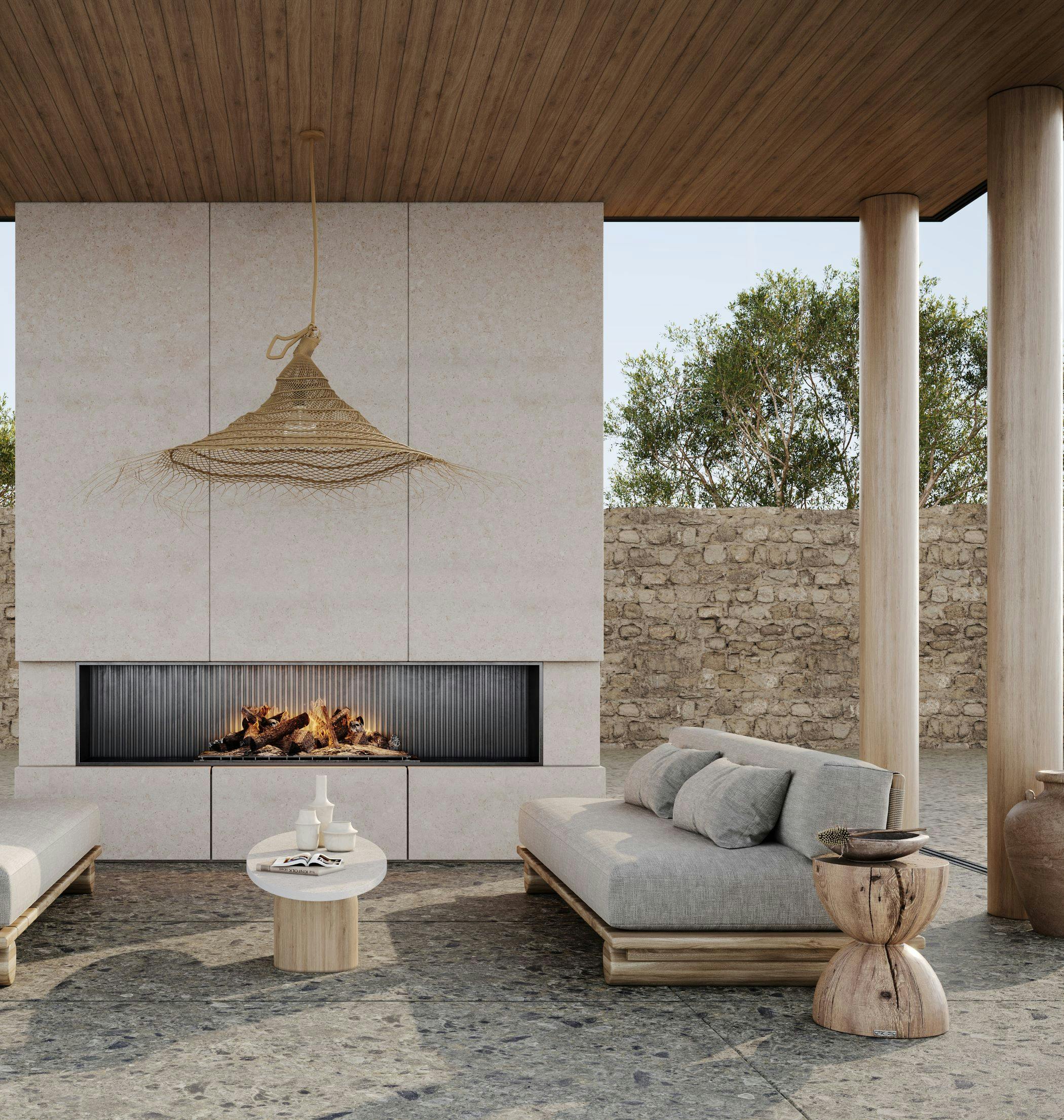 Image 52 of CEPPO Outdoor Seating Area and Fireplace HR.jpg?auto=format%2Ccompress&ixlib=php 3.3 in Cosentino Hjem - Cosentino