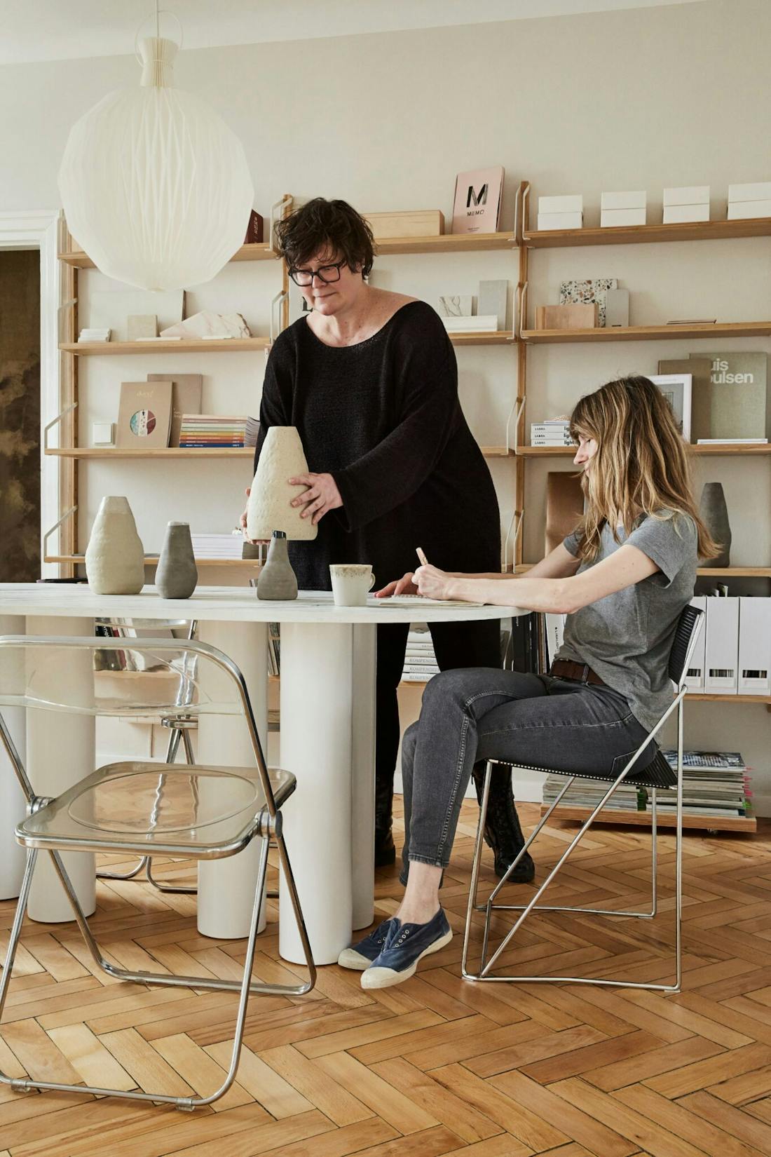 Liquid Sky furniture by JAM KOLEKTYW                                A minimalist furniture collection with fluid lines