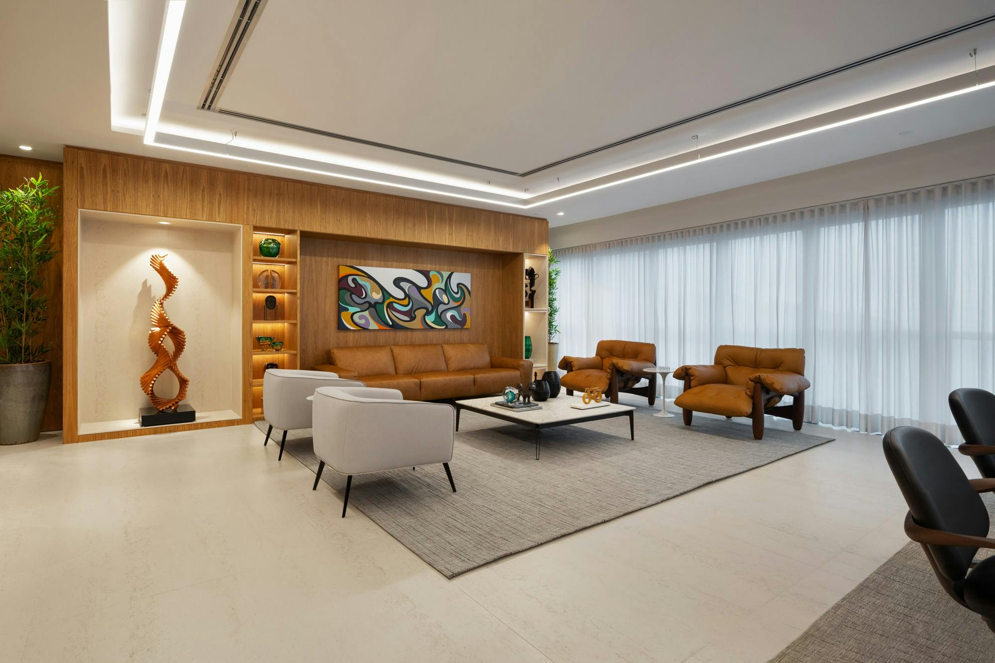 Bildnummer 32 des aktuellen Abschnitts von São Paulos führende Unternehmensgruppe nutzt Dekton für ihre neuen eleganten Büros.	 von Cosentino Österreich