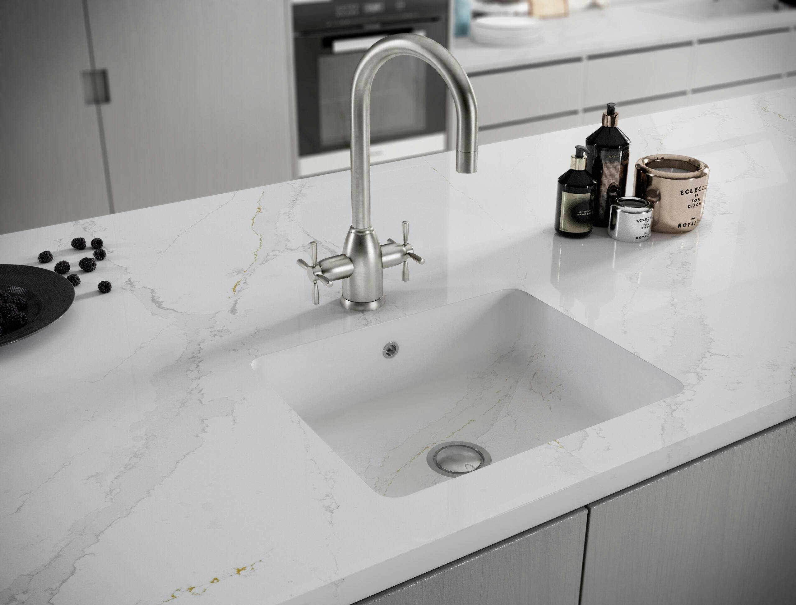 Silestone® präsentiert die neue minimalistische Küchenspüle Integrity Q