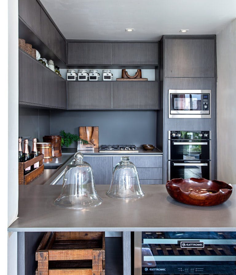 Bildnummer 33 des aktuellen Abschnitts von Ideen für kleine Küchen kombiniert mit dem Wohnzimmer von Cosentino Deutschland