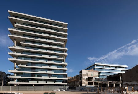 Image of fachada sea towers dekton 4.jpg?auto=format%2Ccompress&fit=crop&ixlib=php 3.3 in Dekton contributes to the character of one of the most sustainable buildings in Spain - Cosentino