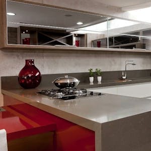 Image number 36 of the current section of red-kitchen-benchtops in Cosentino Australia