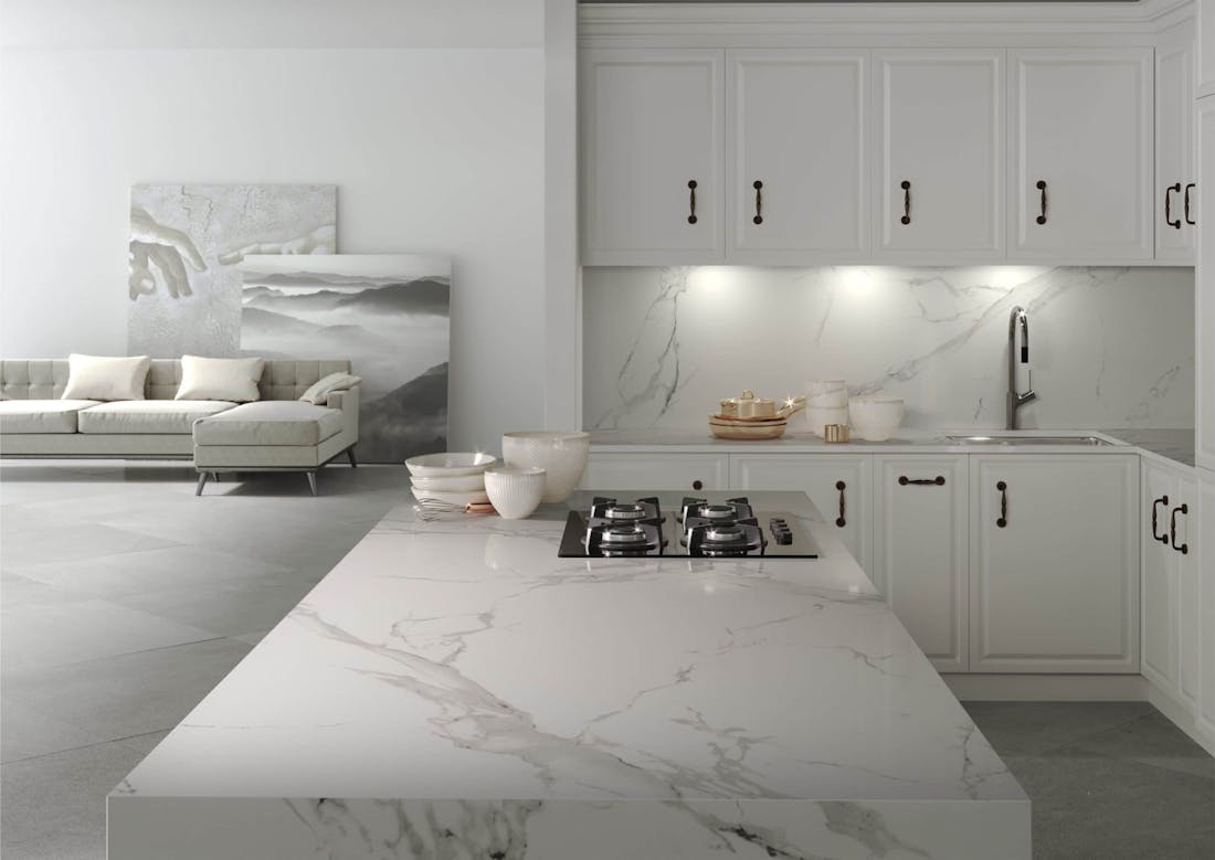 Quartz or granite: examples to help you choose the ideal material for your kitchen benchtop