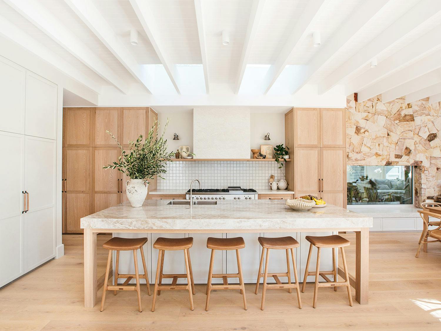 Add casual coastal chic to your cooking space with these 5 tips from renovation experts Kyal and Kara, inspired by their own kitchen design