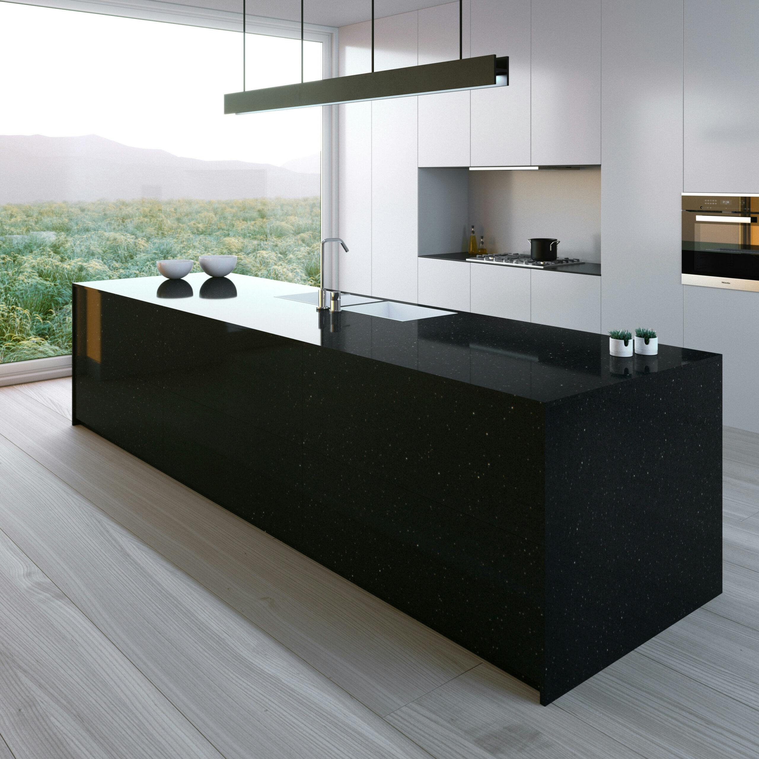 Image number 32 of the current section of Black and white kitchens in Cosentino Australia