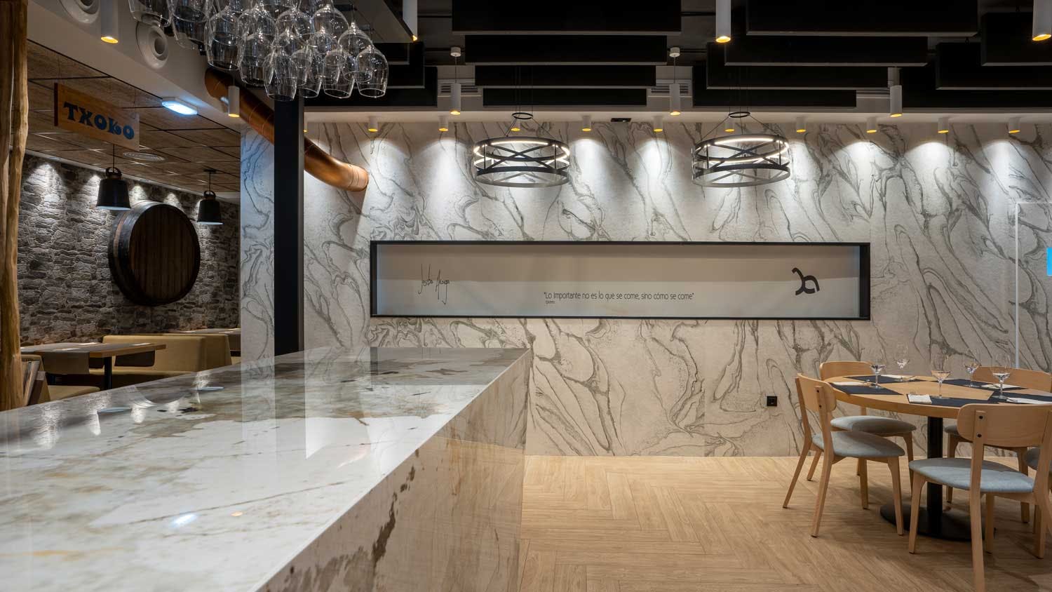 Image number 44 of the current section of The bold black of Silestone Et Marquina for one of Switzerland’s most awarded (and beautiful) bars in Cosentino Australia