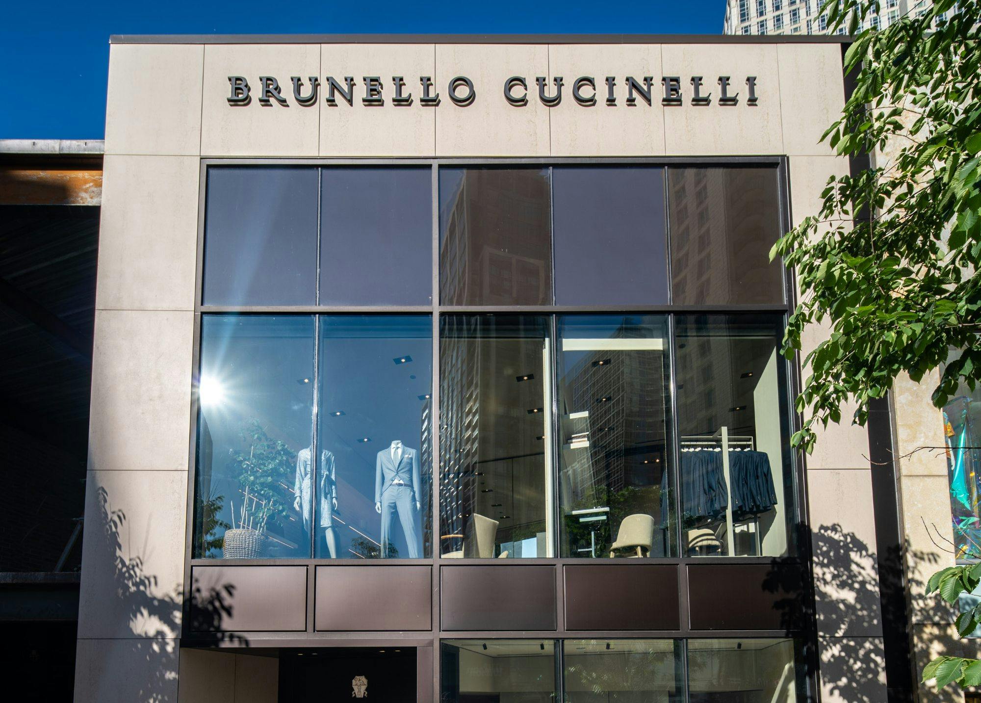 Image number 33 of the current section of A luxurious facade for the Burnello Cucinelli flagship store in Chicago in Cosentino Australia