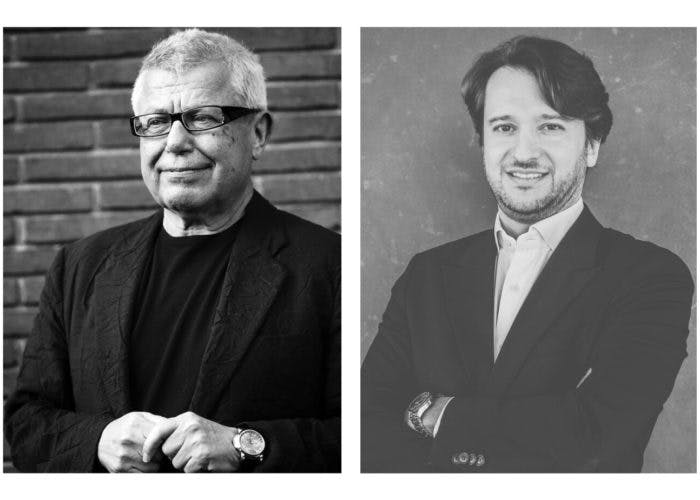 Daniel Libeskind and Giuseppe Blengini