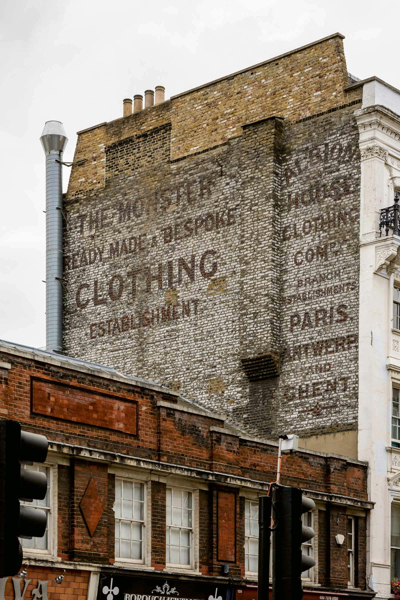 Image number 35 of the current section of Ghost Signs. A London Story in Cosentino Australia