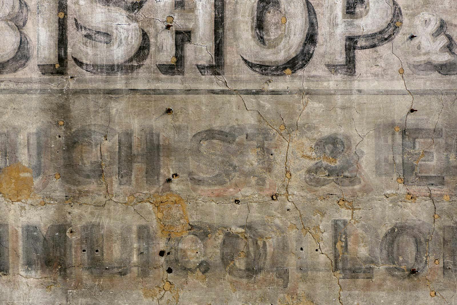 Image number 37 of the current section of Ghost Signs. A London Story in Cosentino Australia