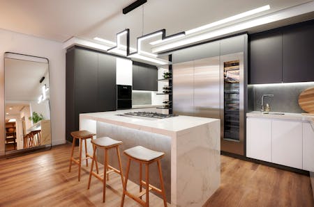 Image number 33 of the current section of Dekton showcases its versatility in a high-end residential development in South Africa in Cosentino Australia