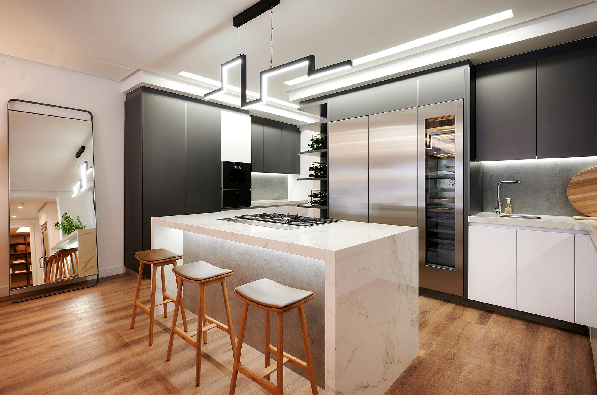 Image number 41 of the current section of Dekton showcases its versatility in a high-end residential development in South Africa in Cosentino Australia