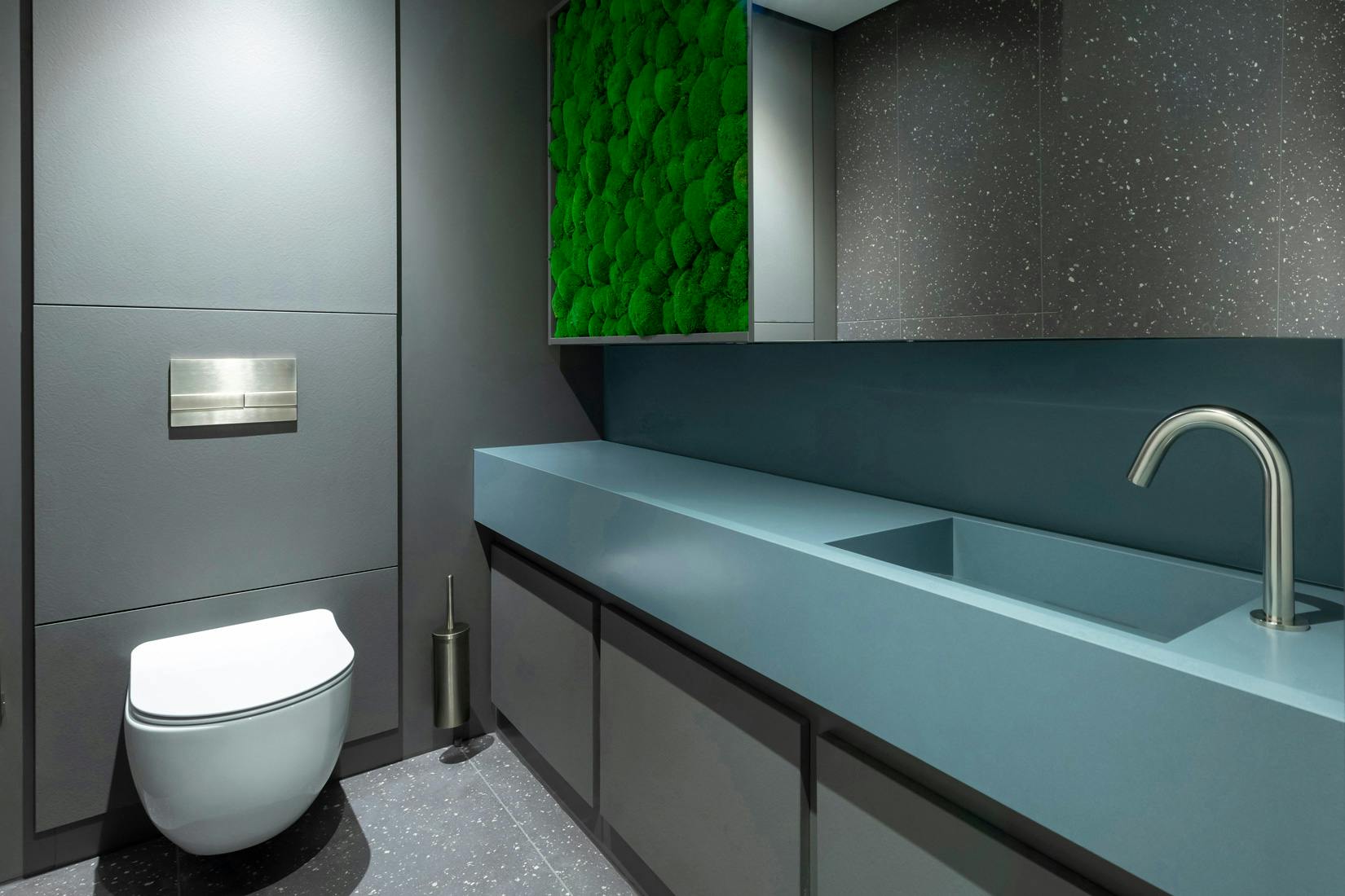 Image number 61 of the current section of Sustainable washbasins in Mediterranean colours and modern design for the groundbreaking Superloo bathrooms in Cosentino Australia