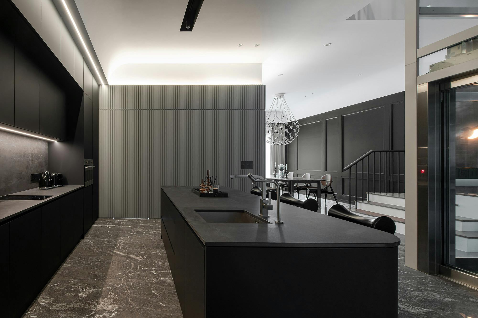 Image number 49 of the current section of Dekton Laos and Eter, the perfect colours for a luxurious designer villa in dark tones in Cosentino Australia