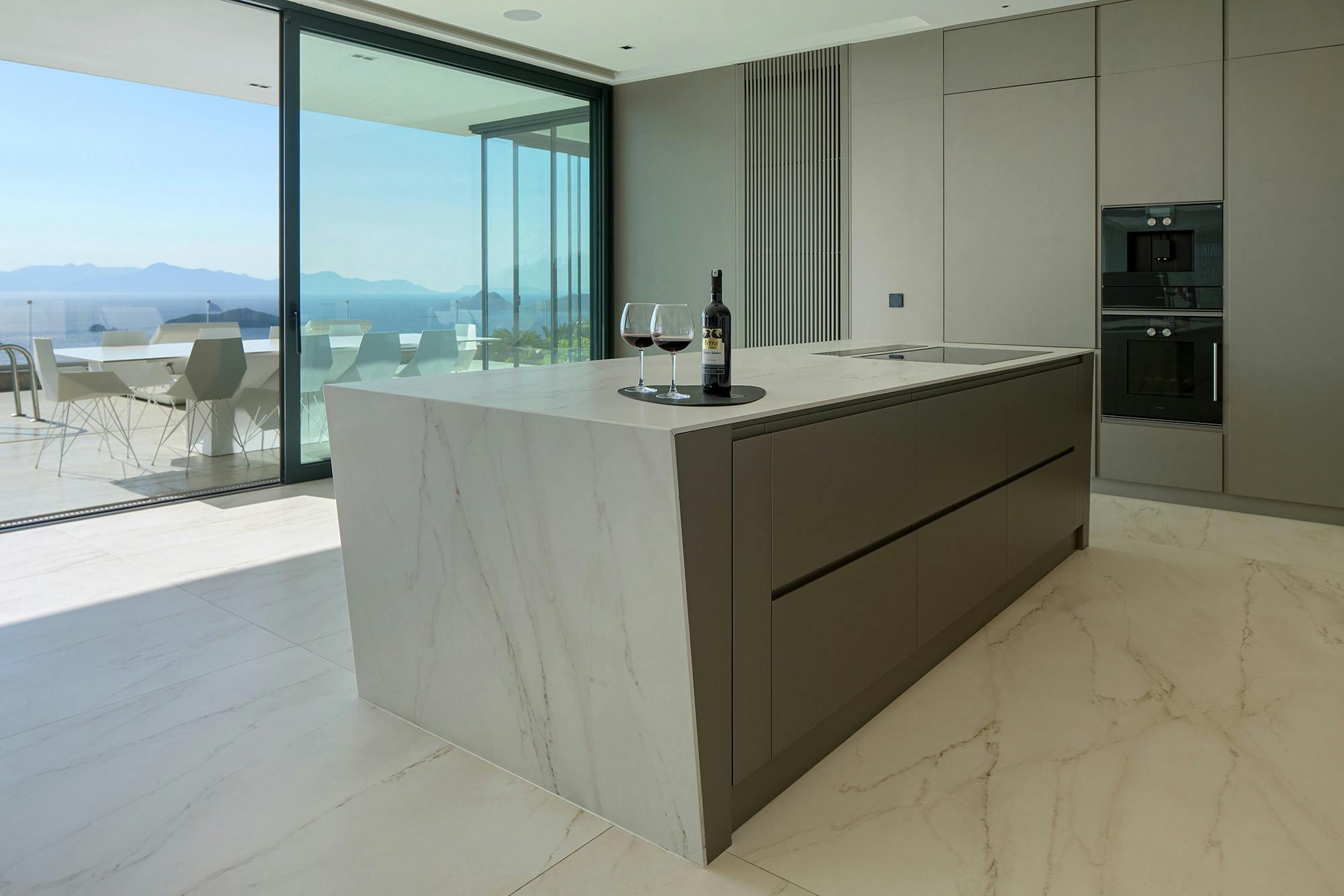 Image number 35 of the current section of An exceptional modern haven facing the Aegean Sea that uses Dekton to blur the boundaries between inside and outside in Cosentino Australia