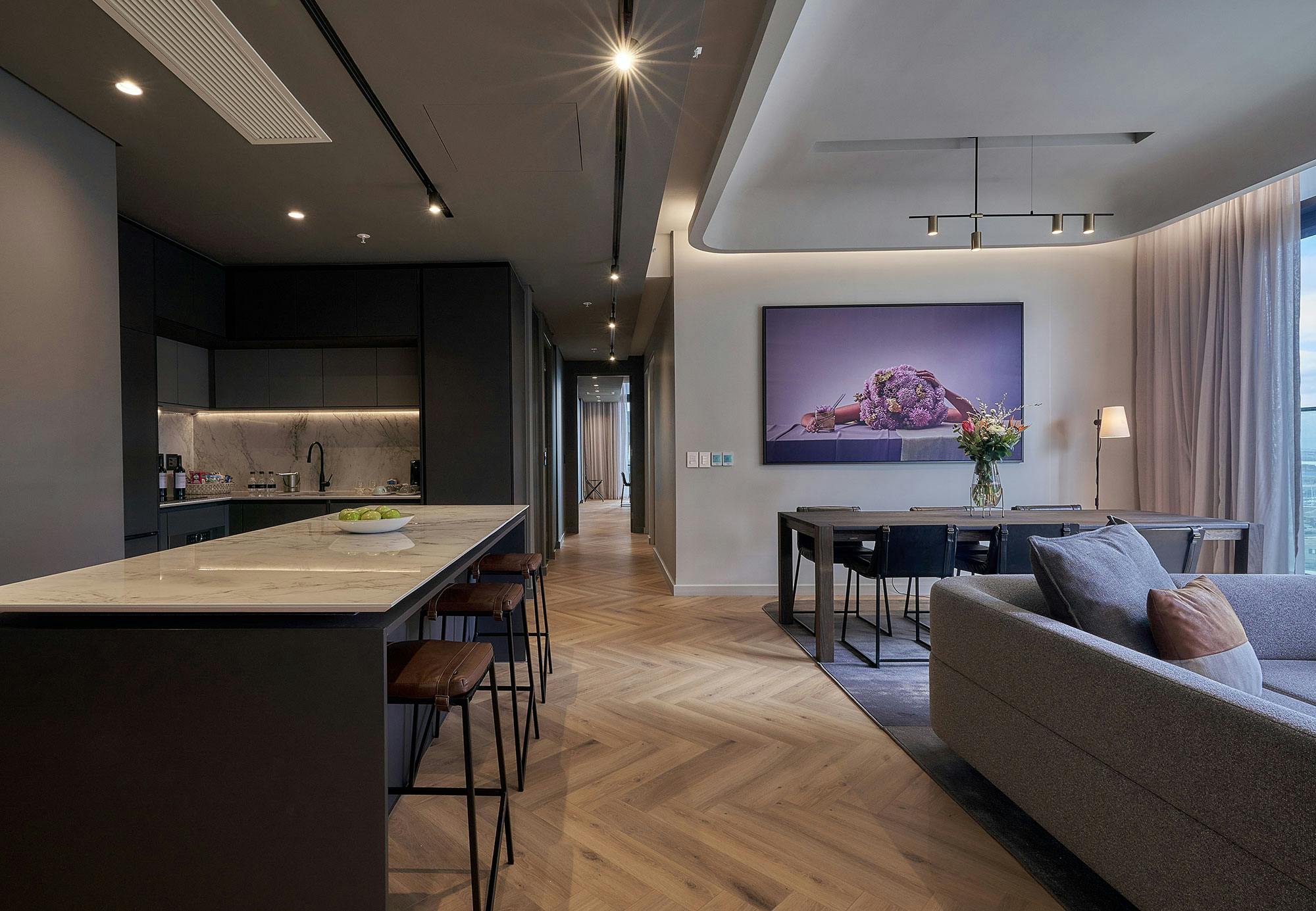 Image number 32 of the current section of Sleek Silestone & Dekton countertops complement a Cape Town hotel designed to be lived in  in Cosentino Australia