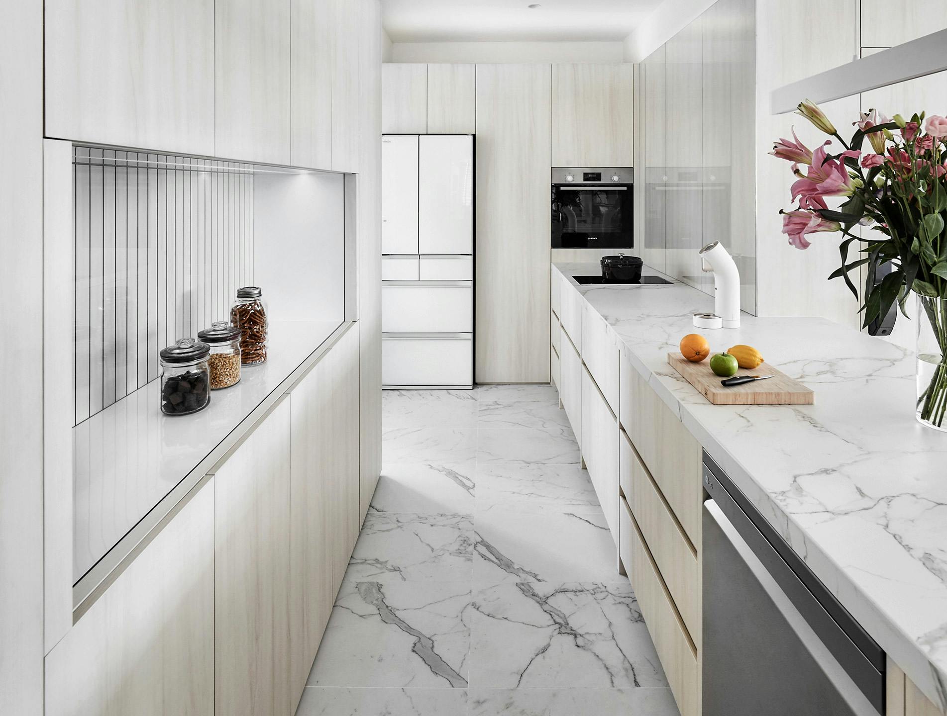 Image number 38 of the current section of Dekton Sirius adds a welcoming touch to the kitchens of a residential development in Dubai in Cosentino Australia