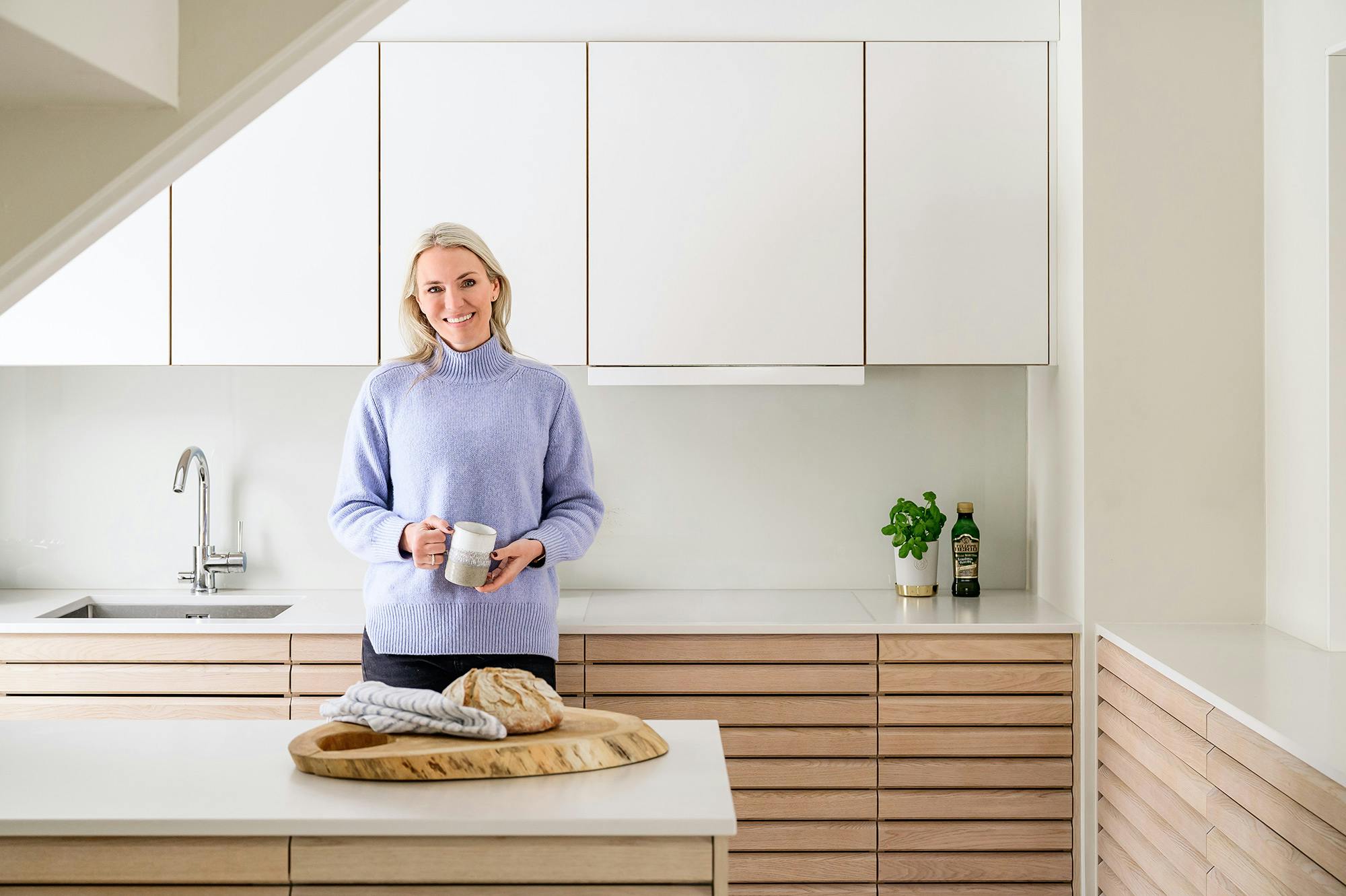 Image number 33 of the current section of Dekton Bergen engages in dialogue with wood in this minimalist and timeless kitchen in Cosentino Australia