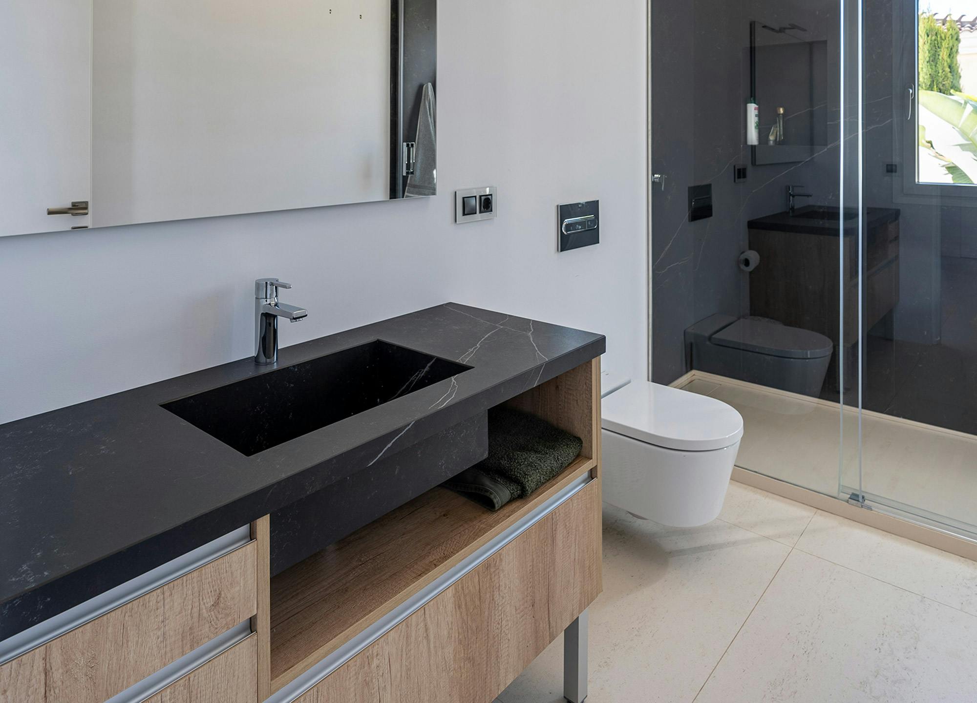 Image number 35 of the current section of Two full-fledged bathrooms covered by Dekton at Ben Adams in Cosentino Australia