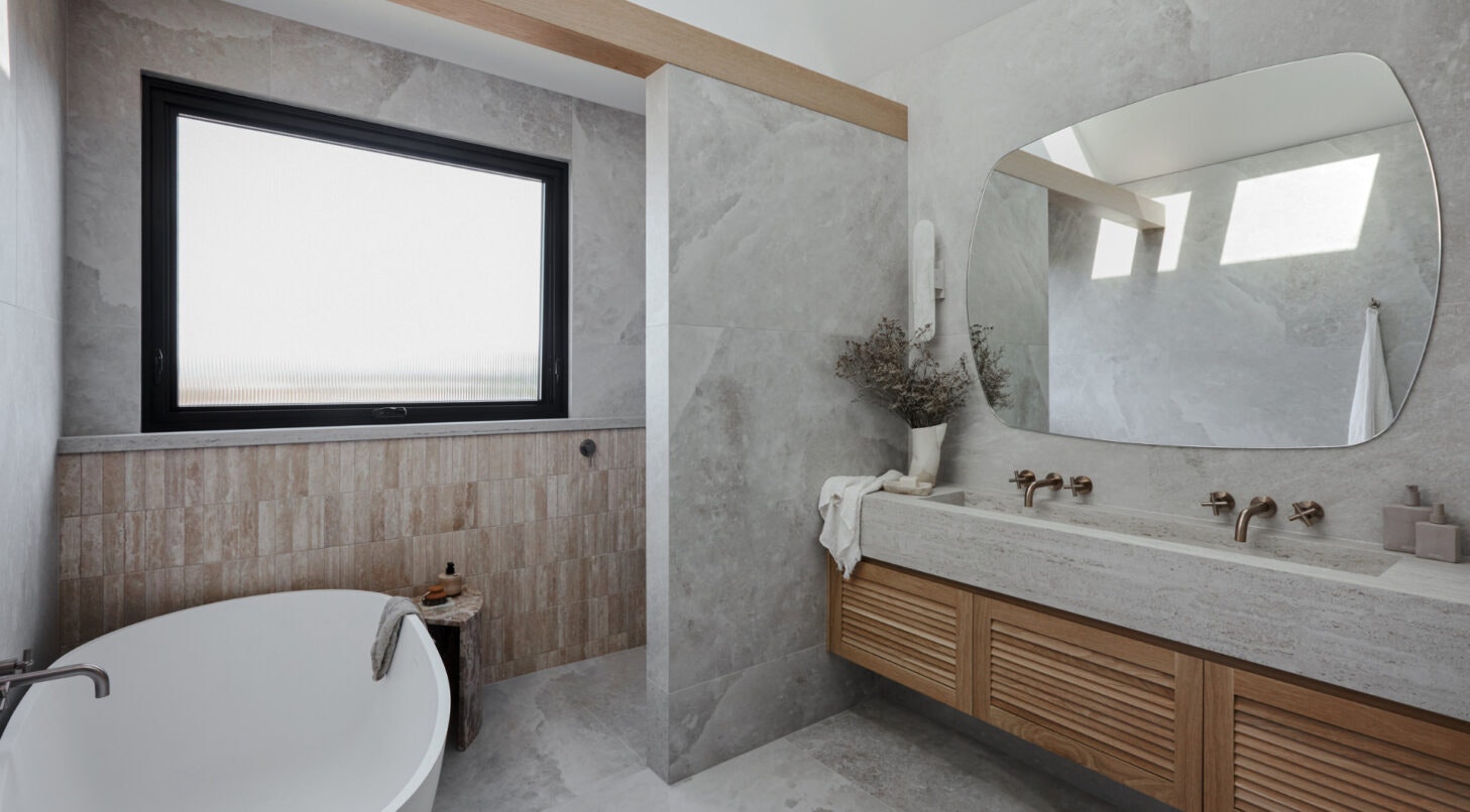 Kyal and Kara Bay Builds_Main Bathroom Kyal and Kara Bay Builds_Main Bathroom