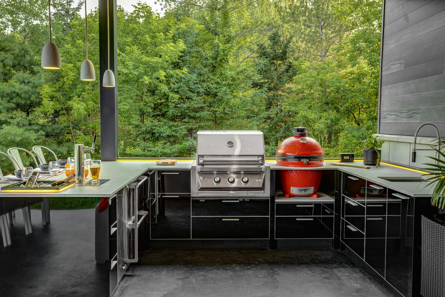 Image number 32 of the current section of Great Canadian Backyard: Station Grill builds the ultimate outdoor kitchen party space in Montreal in Cosentino Canada