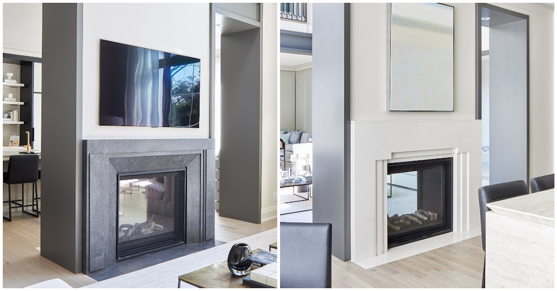 Double the impact: Take a second look at the two-sided fireplace in the 2020 Princess Margaret Lottery Showhome