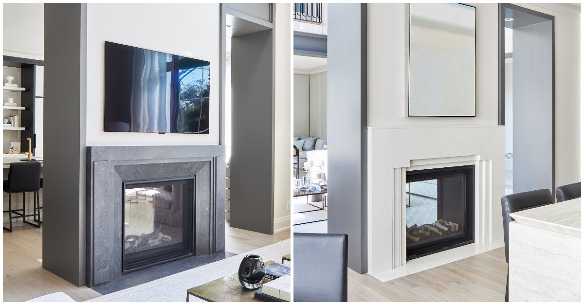 Image number 32 of the current section of Double the impact: Take a second look at the two-sided fireplace in the 2020 Princess Margaret Lottery Showhome in Cosentino Canada