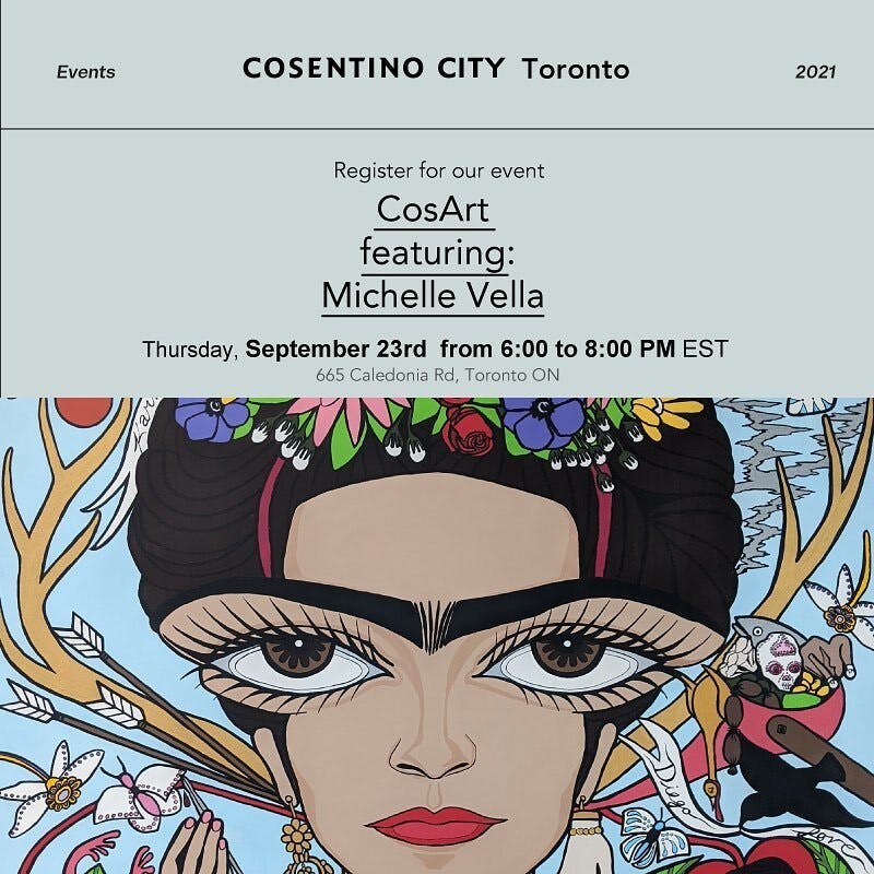 Image number 32 of the current section of Cosentino to showcase pop artist Michelle Vella’s artwork at Toronto City Showroom CosArt Event in Cosentino Canada