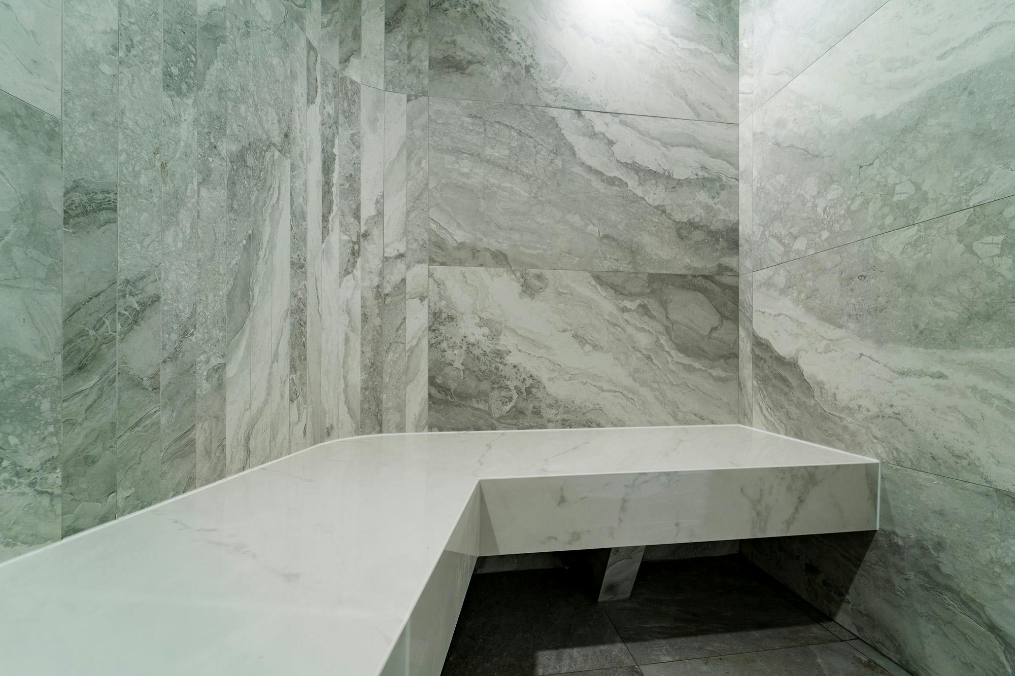 Image number 39 of the current section of Dekton adds a new touch of elegance to the reception area of a luxury development in Singapore in Cosentino Canada