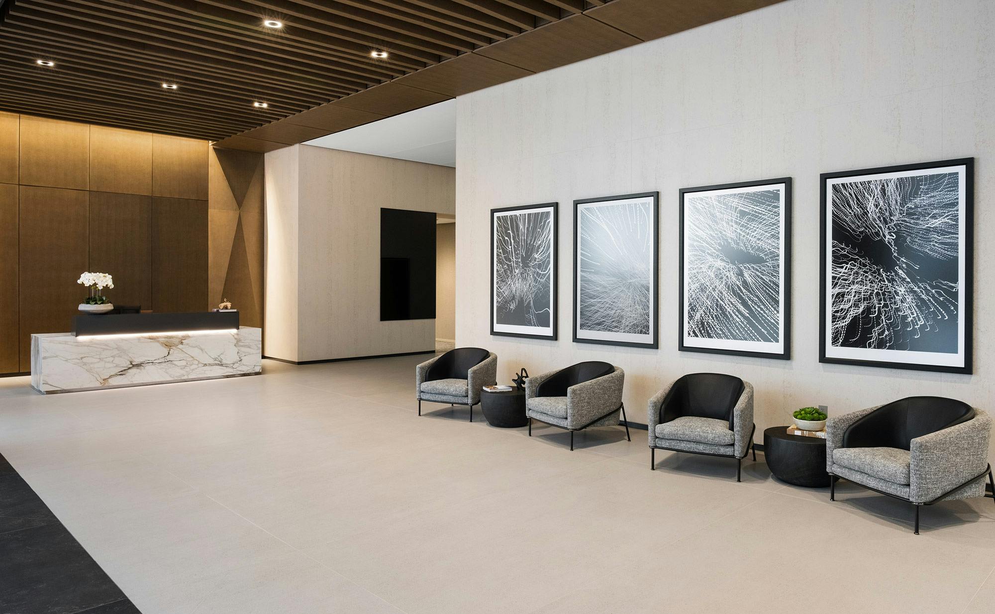 Image number 172 of the current section of A luxury office building dressed in Dekton in Cosentino Canada