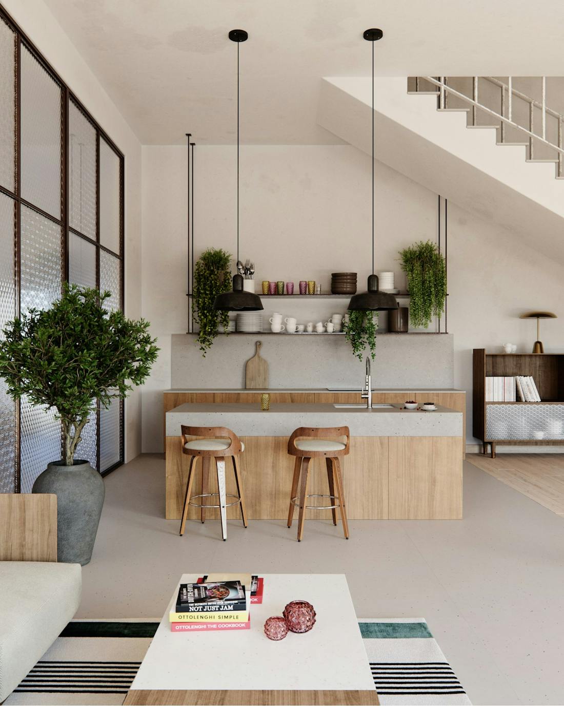 SIL Concrete Pulse_European Kitchen_General View Image 43 of SIL Concrete Pulse European Kitchen General View.jpg?auto=format%2Ccompress&fit=crop&ixlib=php 3.3 in The best ideas on how to use new Urban Crush collection from Silestone - Cosentino