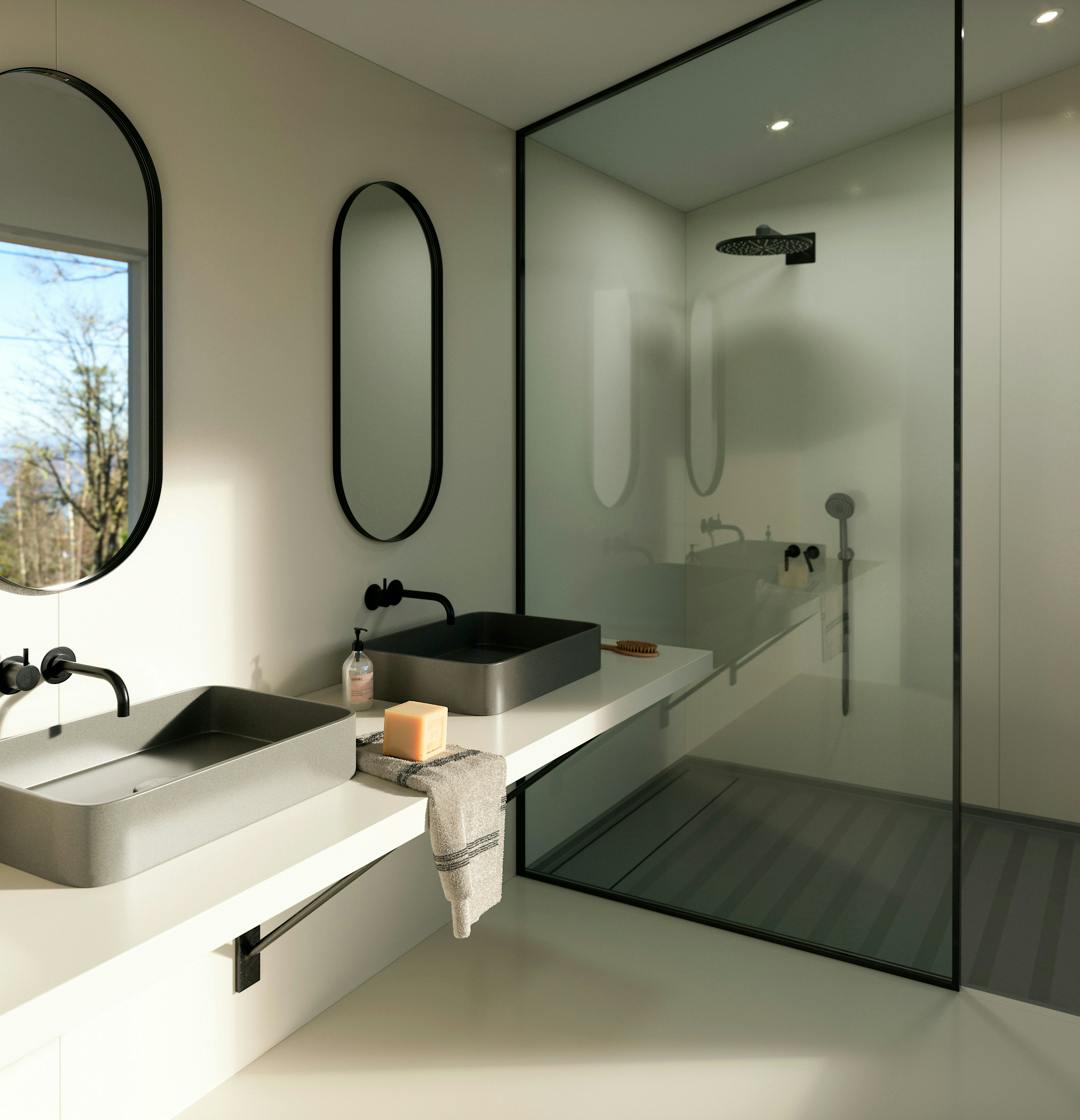 Img-Silestone-Bathroom---Faro-White-v2 Image number 52 of the current section of What is Silestone in Cosentino UK