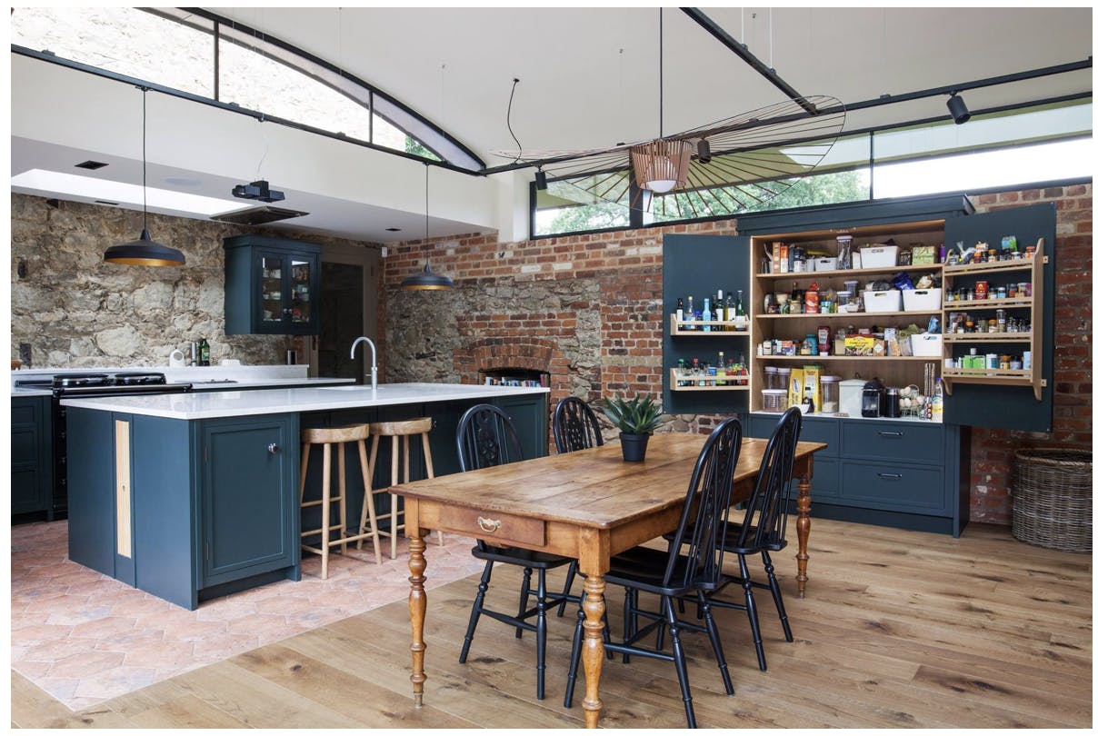 Industrial Interiors, a Shaker Style Kitchen Design by Burlanes Interiors 