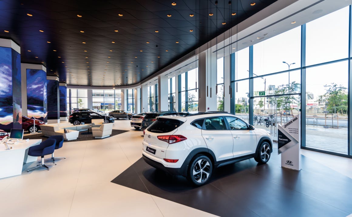 Image number 32 of the current section of Cosentino Helps Design New Hyundai Showroom in Israel in Cosentino UK