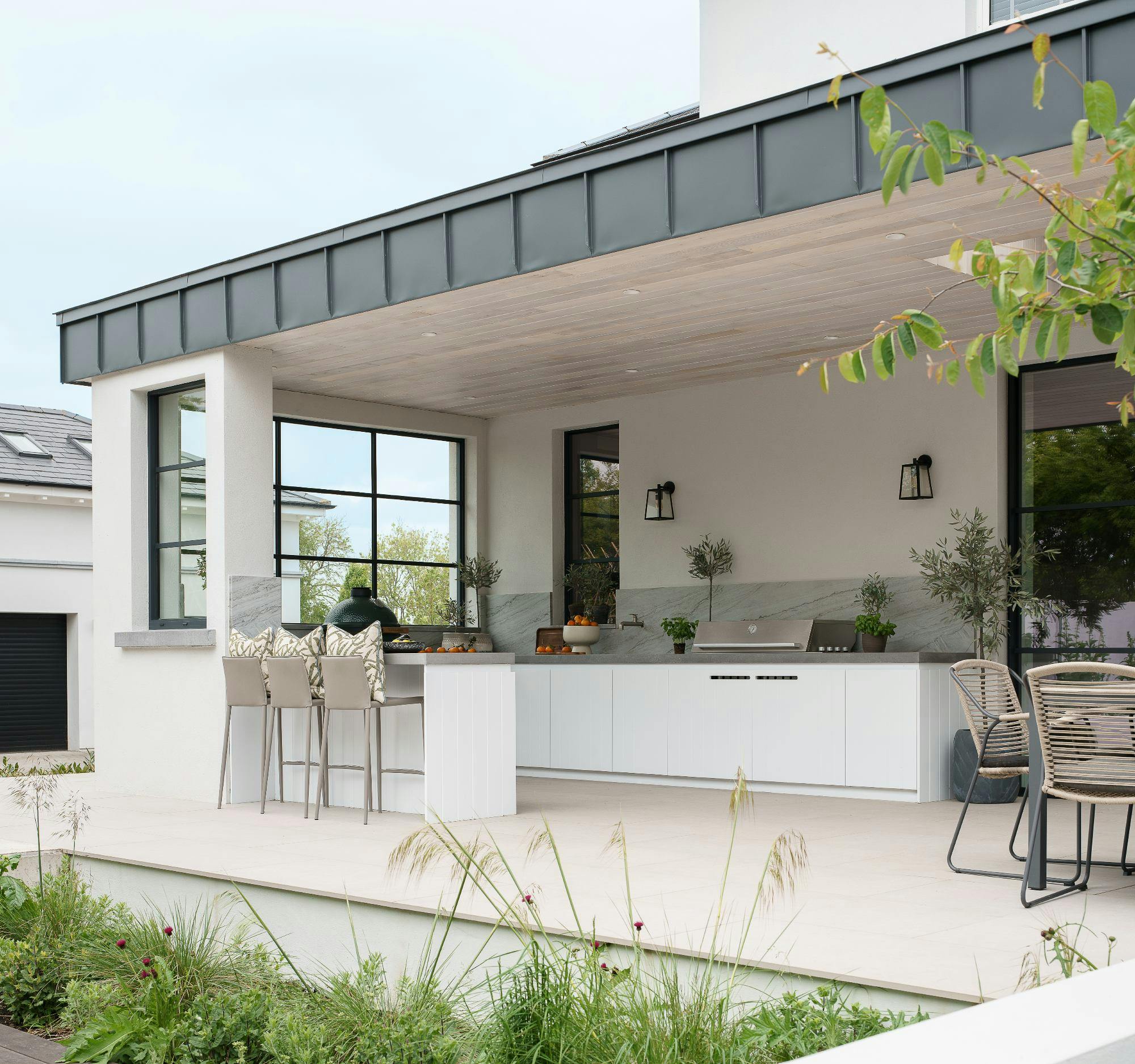 Image number 32 of the current section of A serene and peaceful outdoor dining area in Cosentino UK
