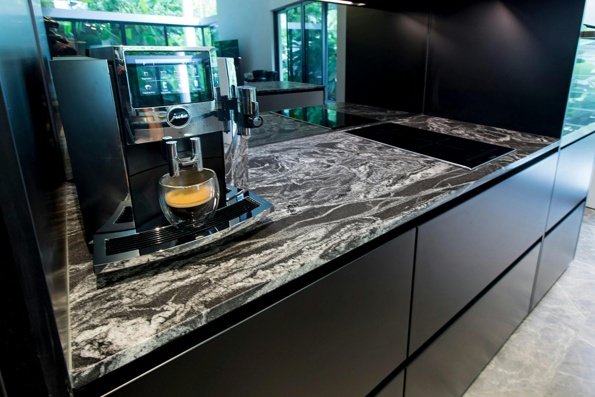 Image number 43 of the current section of Dekton, the material of choice for easy-to-clean, UV and humidity resistant surfaces in a modern villa in Cosentino UK
