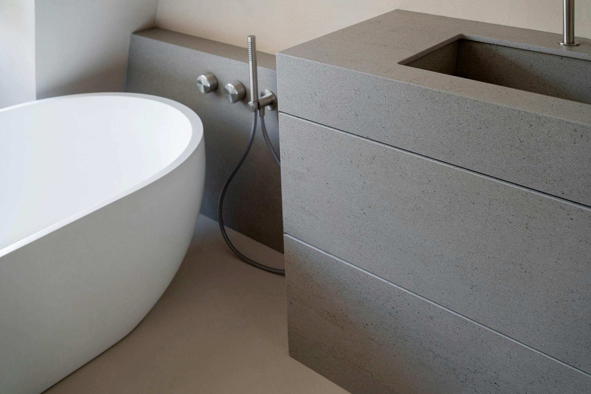 Image number 35 of the current section of Studio Costa Molinos turns to Dekton for the innovative vanity unit in the home of French influencers J’aime tout chez toi in Cosentino UK