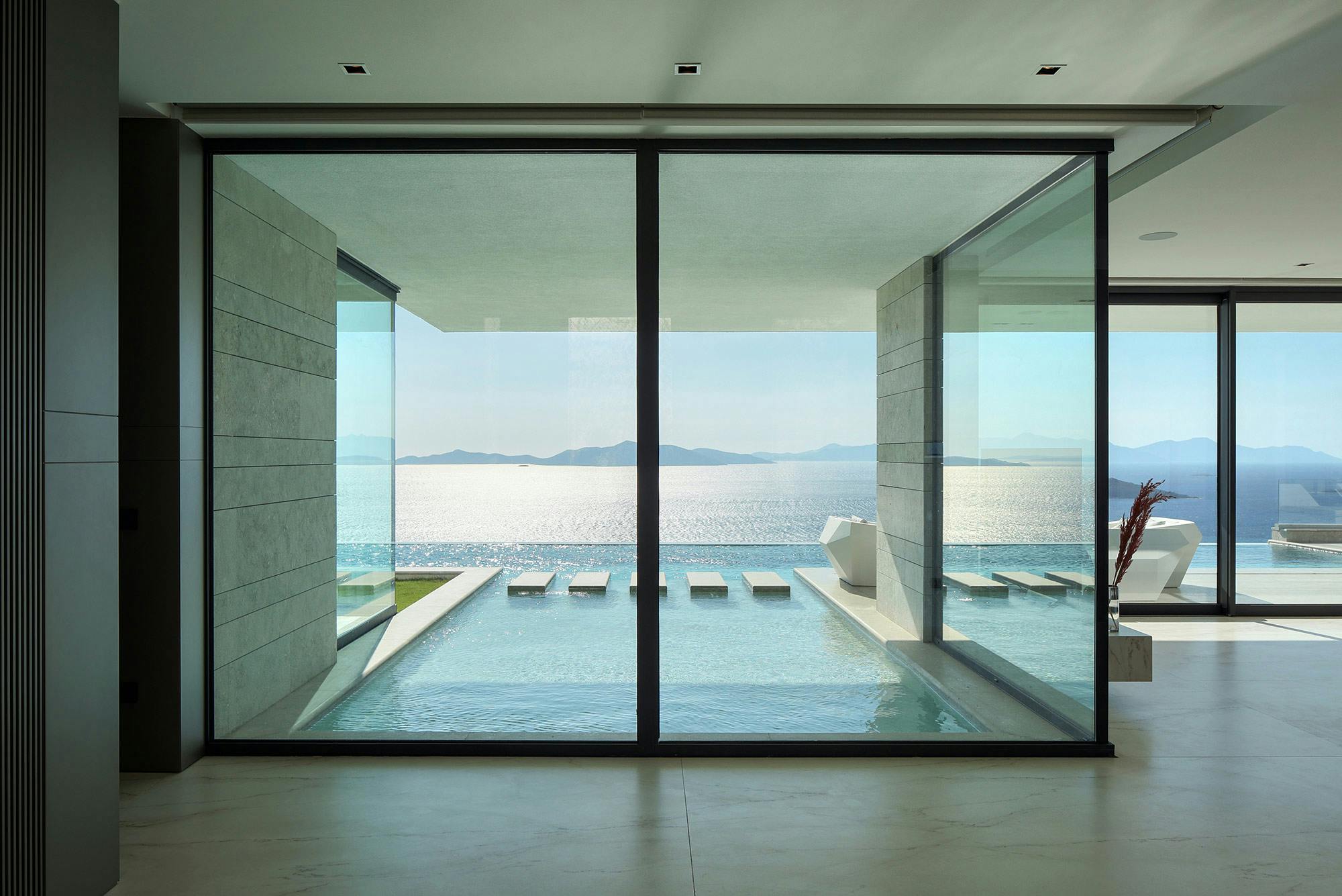 Image number 33 of the current section of An exceptional modern haven facing the Aegean Sea that uses Dekton to blur the boundaries between inside and outside in Cosentino UK