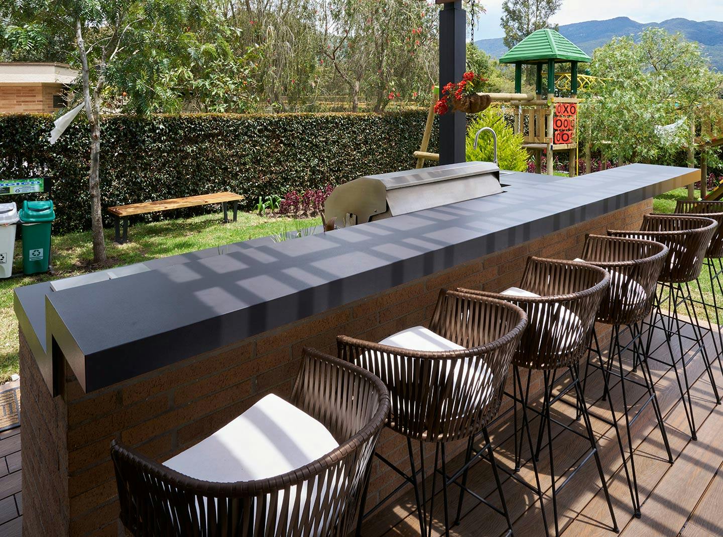 Image number 33 of the current section of Outdoor kitchen in city garden with Dekton in Cosentino UK