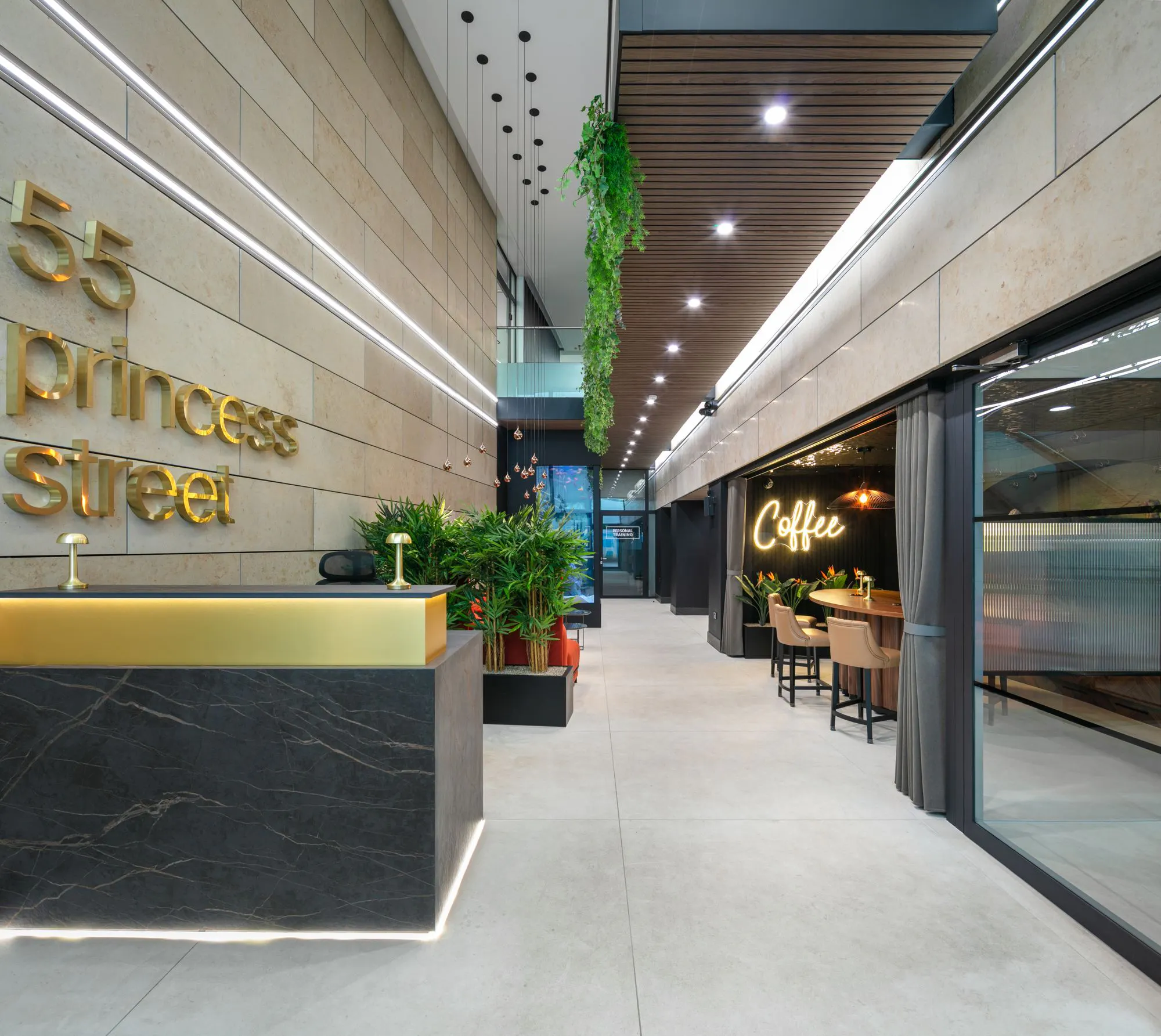 4a-Princess-3Z7A1452-Pano Image 40 of 4a Princess 3Z7A1452 Pano.jpg?auto=format%2Ccompress&ixlib=php 3.3 in This exclusive aesthetic clinic embraces the colour black through durable and sophisticated materials - Cosentino
