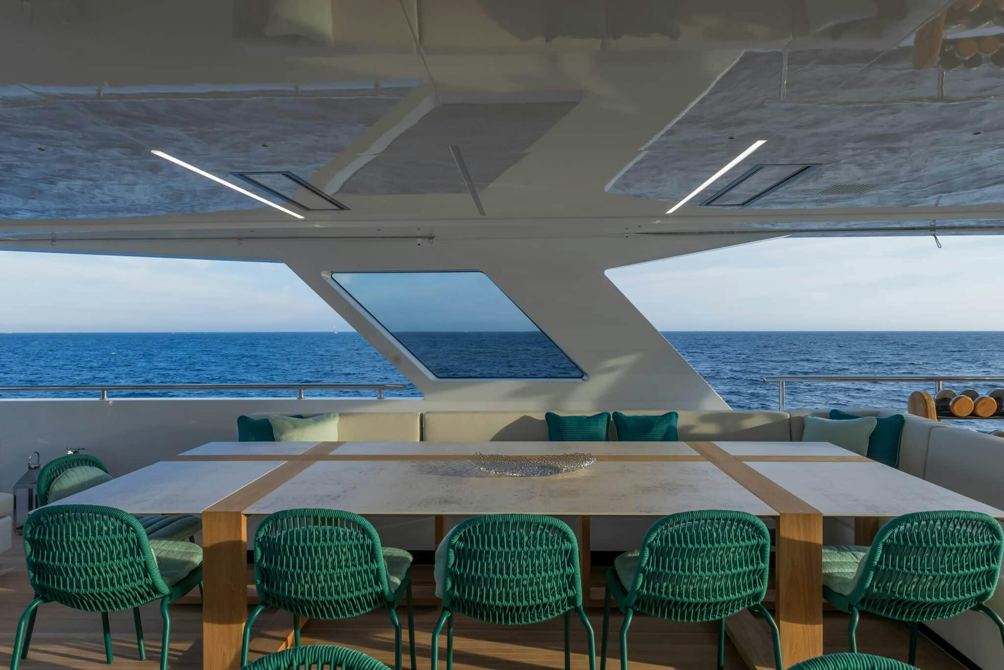 Image of RSY 38M EXP EMOCEAN Sundeck dining area 01 scaled 1.jpg?auto=format%2Ccompress&ixlib=php 3.3 in Emocean by Rosetti Super Yacht - Cosentino