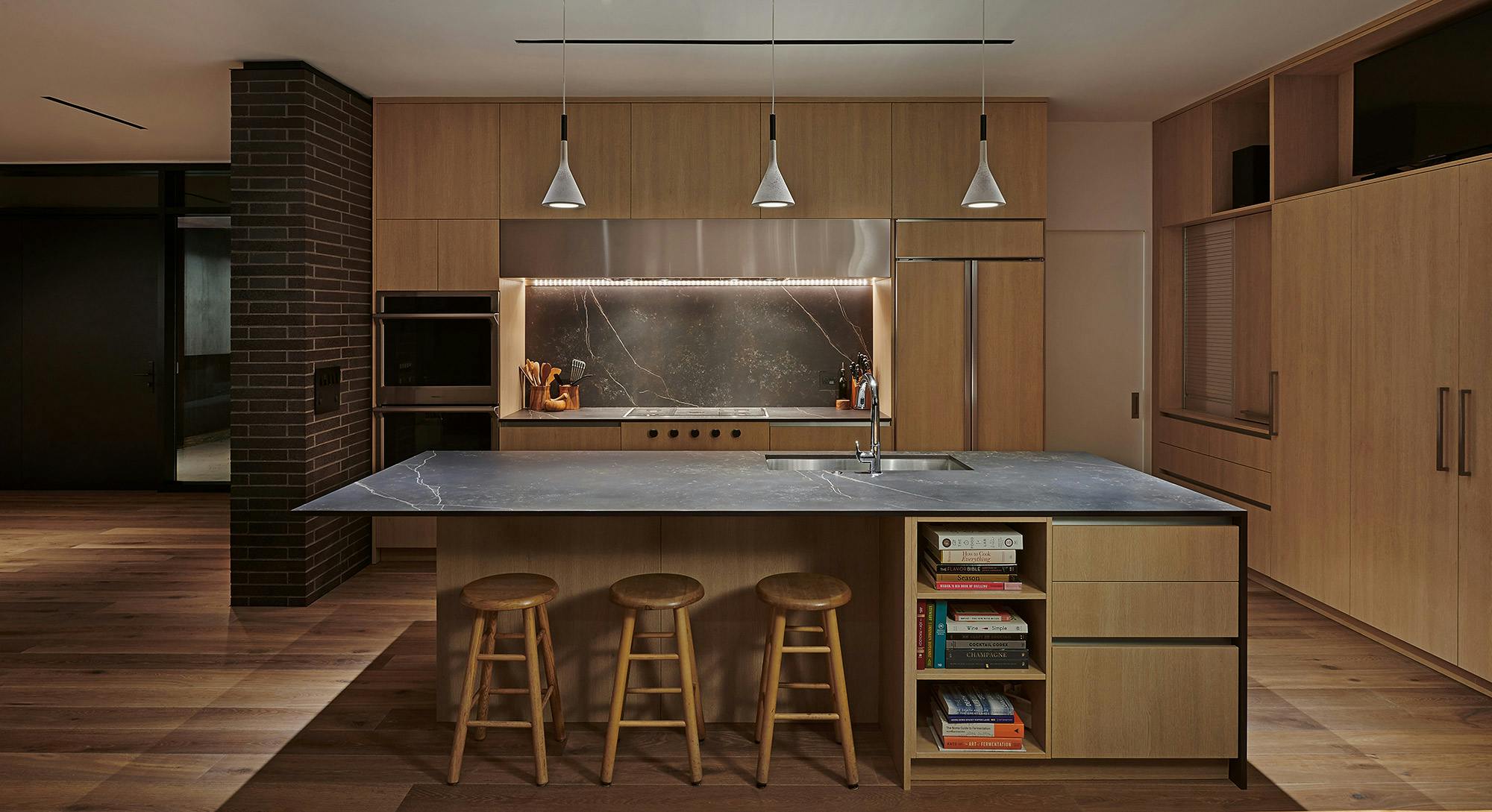 Image of Lake Michigan home 2.jpg?auto=format%2Ccompress&ixlib=php 3.3 in Interior Designer Andrea Brodin’s Nordic HTH kitchen featuring Silestone Nolita - Cosentino