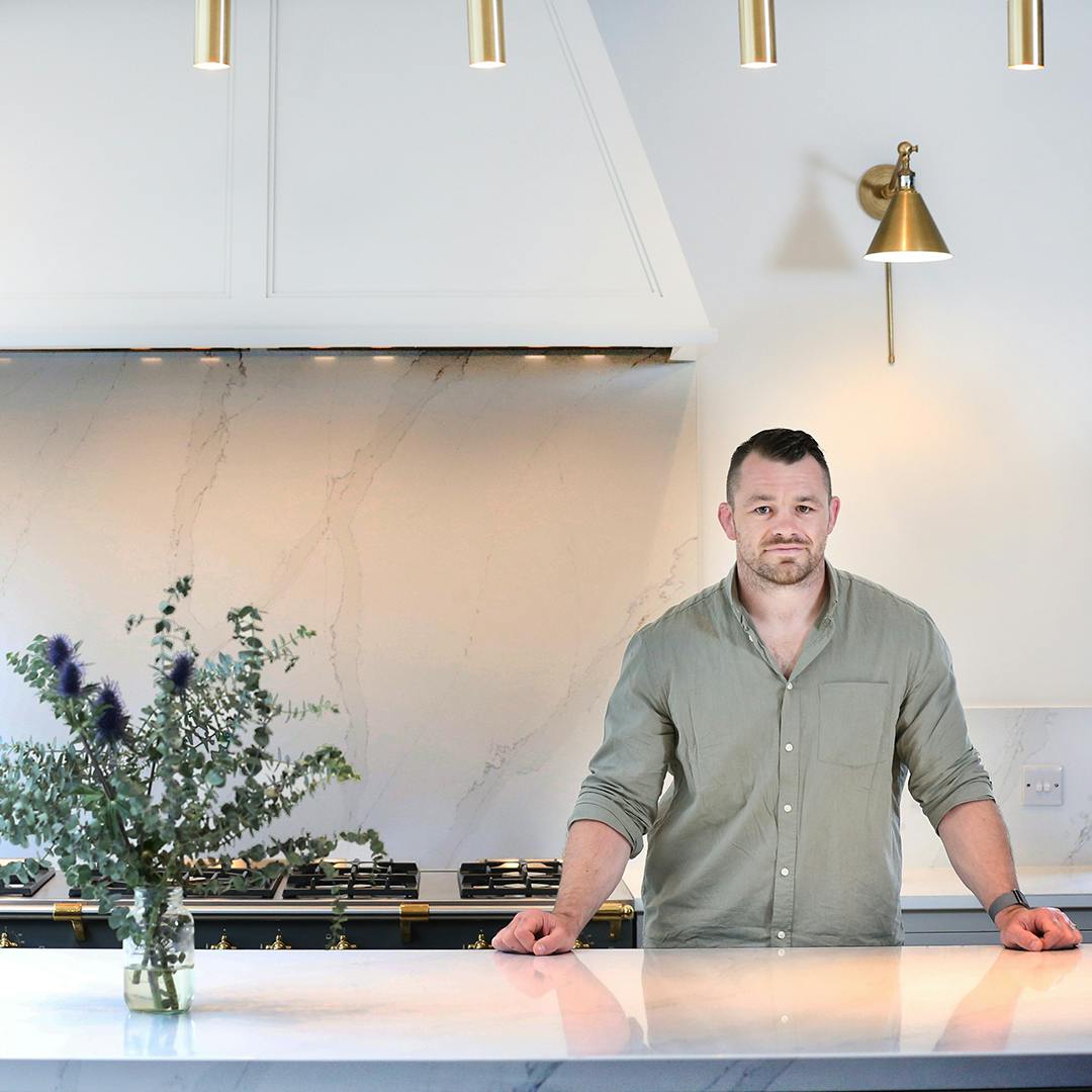 Image number 32 of the current section of Ireland’s Kitchen Designer of the Year tackles Cian Healy's kitchen renovation in Cosentino Ireland